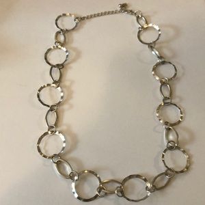 Beautiful Silver Circle Necklace